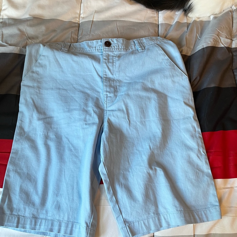 blue dress shorts